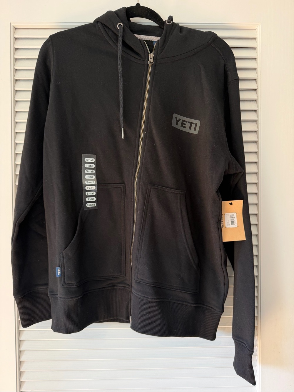 Yeti Black Full-Zip Hooded Sweatshirt